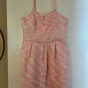 Moulinette Soeurs Cream and Pink Dress